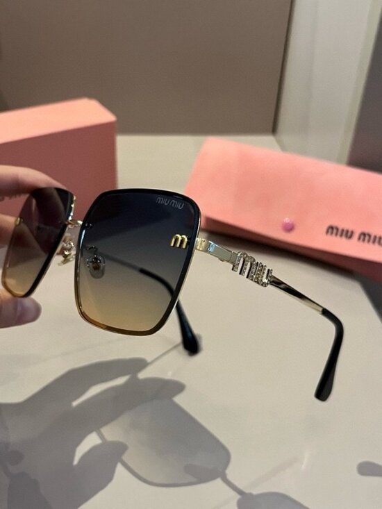 ?️ Miu Miu Gold Frame Sunglasses | Luxe Accent main image 7
